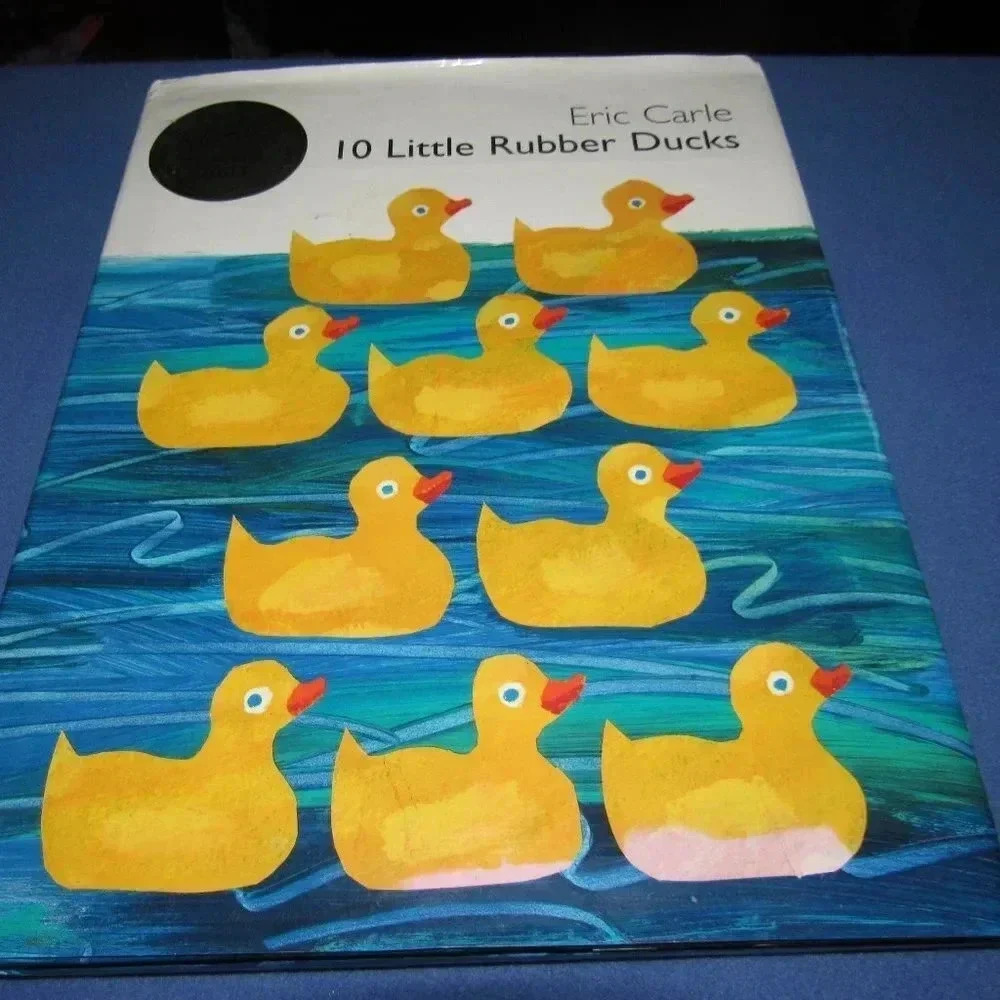Eric Carle “10 LITTLE RUBBER DUCKS” Hardcover Award Winner Book~Ages 2-6~1st Ed